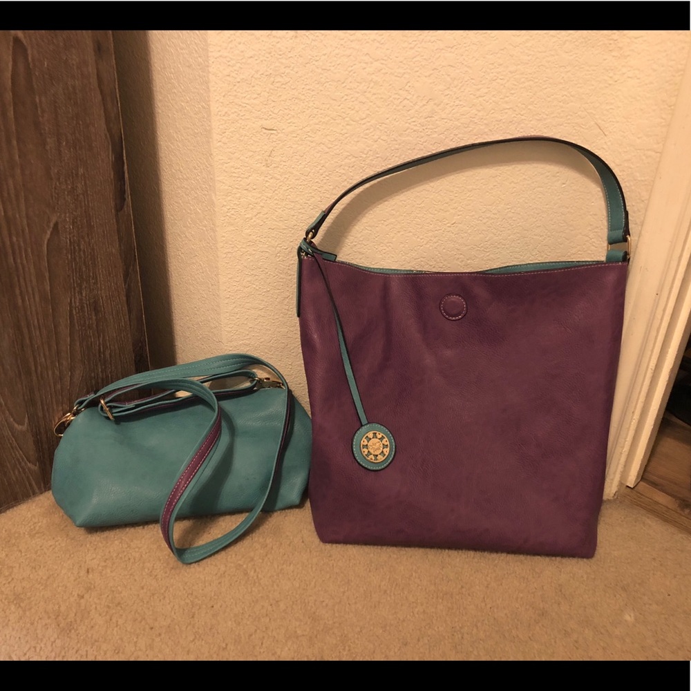 Reversible Hobo Bag with Inner Pouch